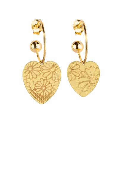 Orecchini Hoop Cuore - Lebole Maison